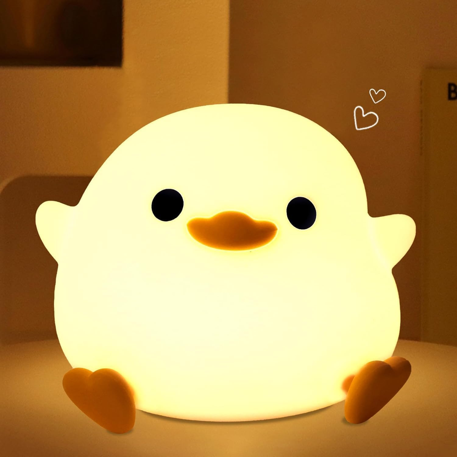 Night Light,Cute Capy-Bara Animal Soft Silicone Touch Control Lamp with Timer Dimmable, Portable Rechargeable Room Bedside Desk Decor Valentine'S Day Birthday Xmas Gifts for Camping
