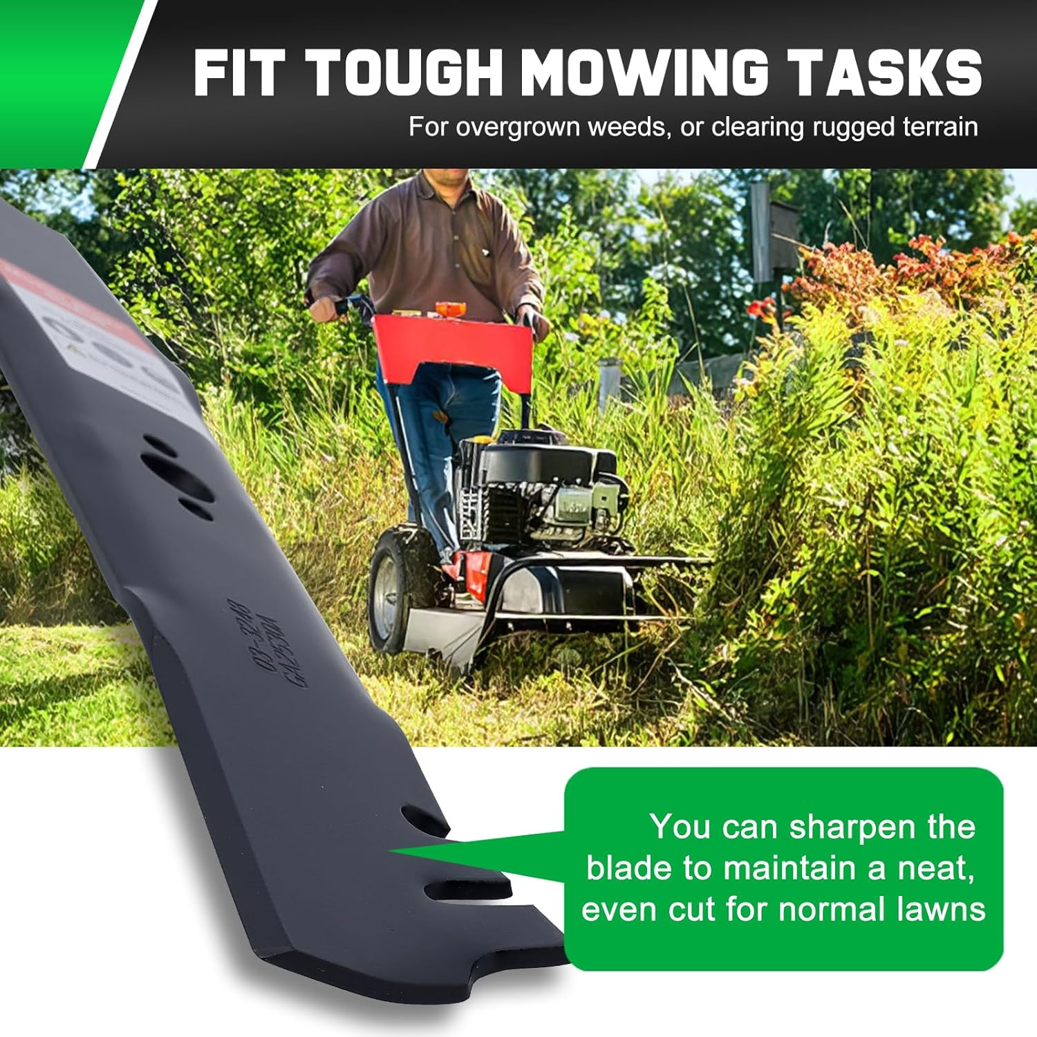 Grasscool Timemaster 30 Inch Mower Mulching Blades for Toro 20199 20200 20975 20977 Lawnmower Replace for 20120P 120-9500-03 image number 2