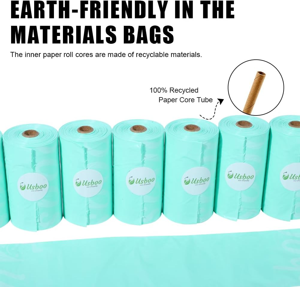 Diaper Bags Disposable for Baby - Fresh Powder Scent, 8 Refill Rolls (120 Pack) Diaper Trash Bags with Dispenser, Diaper Bag Accessory image number 2
