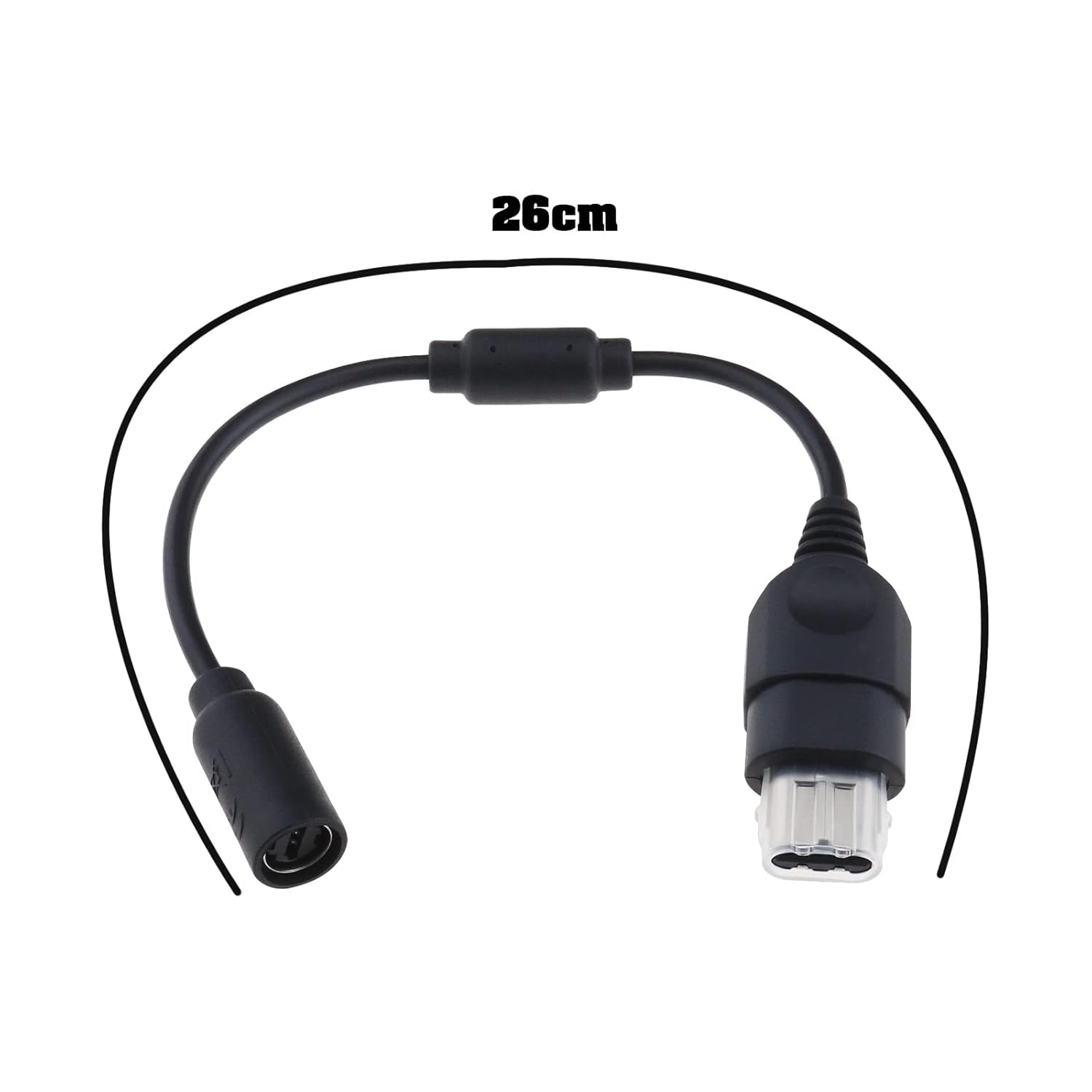 Ecsing 2PCS Controller Breakaway Cable Compatible with Microsoft Xbox Consoles Controller Breakaway Converter Adapter Cable Cord Games Accessories 26Cm image number 2