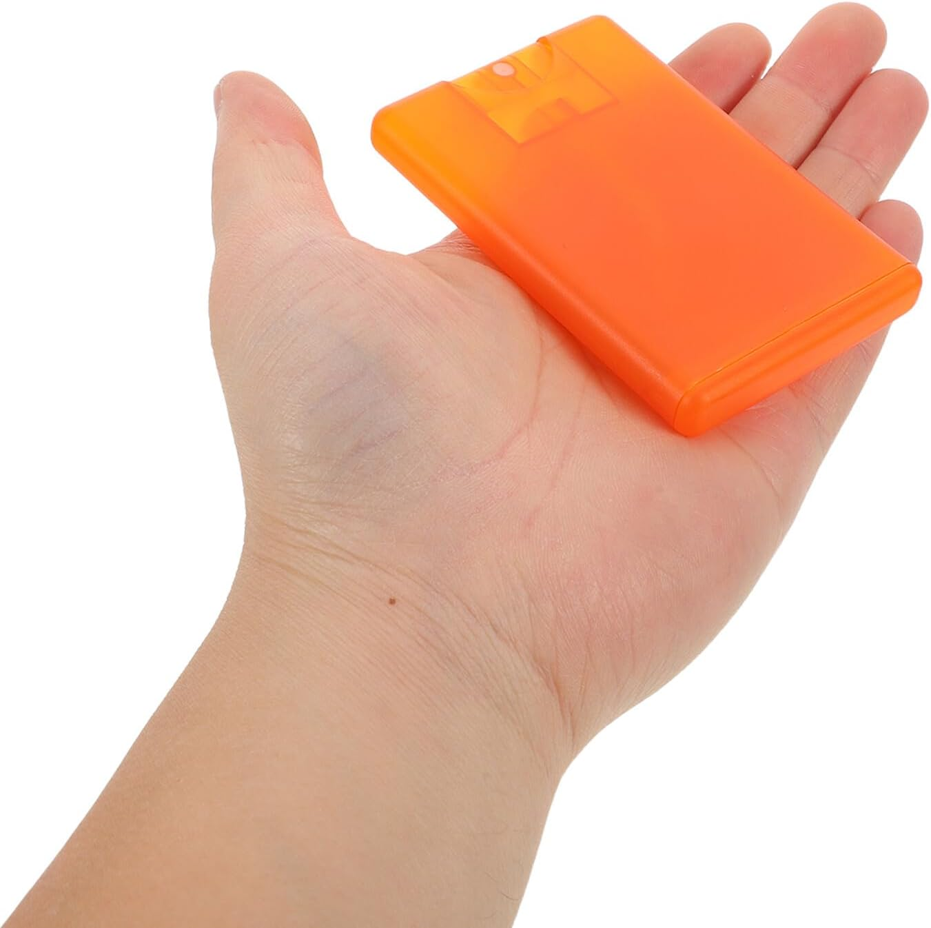 MUSISALY 30Pcs Card Spray Perfume Bottles Refillable Portable Mini Atomizer for Essential Oils Facial Mists Air Fresheners Lightweight Travel Containers in Transparent Light Orange image number 4