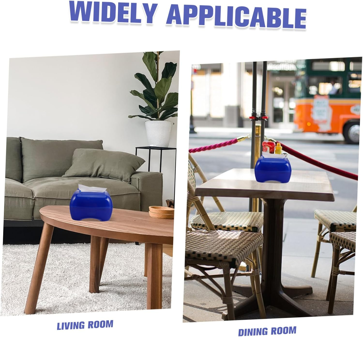 Tissue Box Cover Rectangular Facial Tissue Holder for Bathroom Kitchen Office Night Stand Cute Cartoon Design Easy Access Ample Storage image number 1