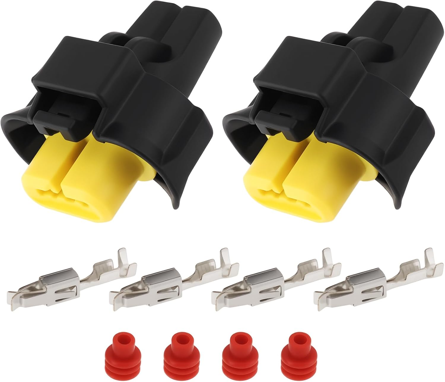 Emsea 2X 2-Pin Fog Lamp Female Plug Connector 240PC023S4019 Compatible with Delphi H8 H11 Fog Lamp image number 4