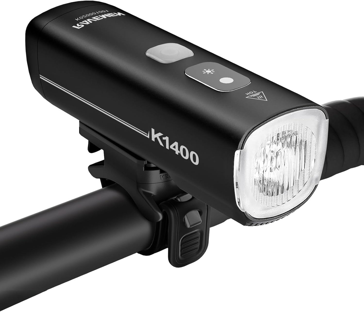 RAVEMEN K1400 Smart Bike Lights, Bright Bicycle Light with AI Night Riding Mode, Brightness Adjust, Auto On/Off, Power Bank Feature, Daytime Intelligent Mode image number 1