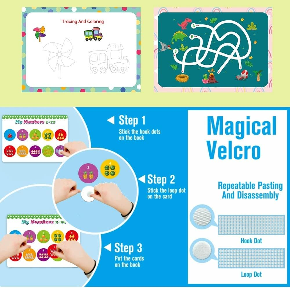 31 Themes Busy Book for Toddlers Ages 3 and up - Pre K Preschool Learning Activities Montessori Book - Autism Sensory - Kindergarten Educational Toys for 3 Year Old, Ages 3-4 4-8 5-7 image number 3