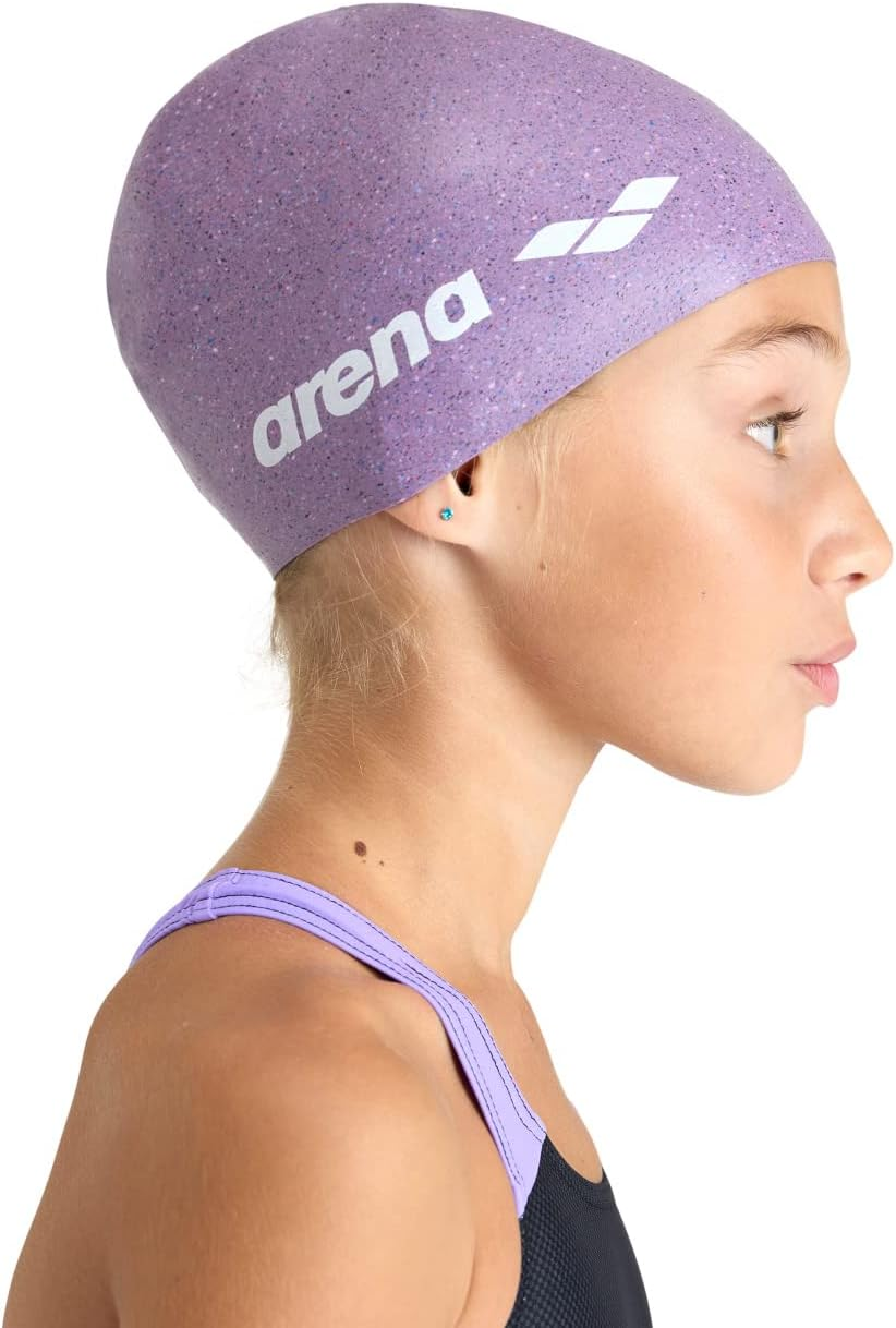 Arena Kids Junior Silicone Swim Cap for Girls and Boys, Swimming and Training, Reinforced Edge, One Size image number 2