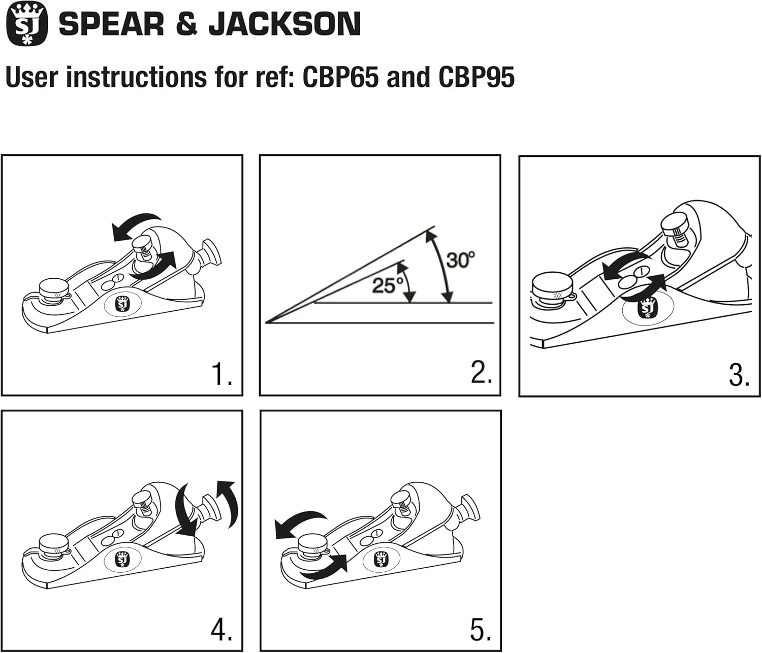 Spear & Jackson CBP65 Carpenters 6 1/2 Block Plane image number 1