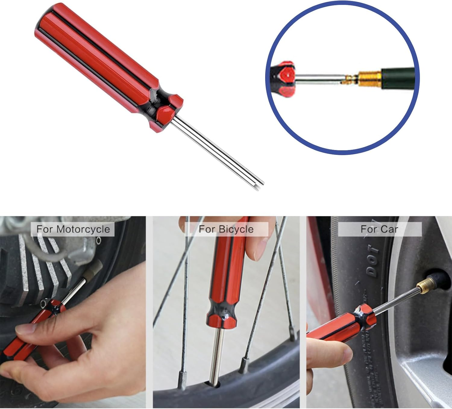 44Pcs Tire Valve Tool, Installation Tools Tire Pullers Tire Valve Core Tool Kit, Electric Vehicles, Bicycles, Motorcycles Tyre Repair Kit image number 4