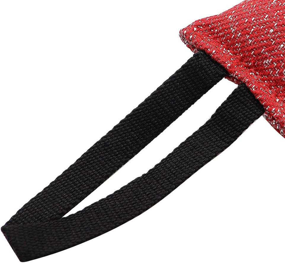 POFET Dog Tug Game Dog Bite Tug, Durable Dog Tug Game, Jute Bite or Medium to Large Dogs, Interactive for Tug of War, Fetch, Puppy Training, Interactive Play image number 3