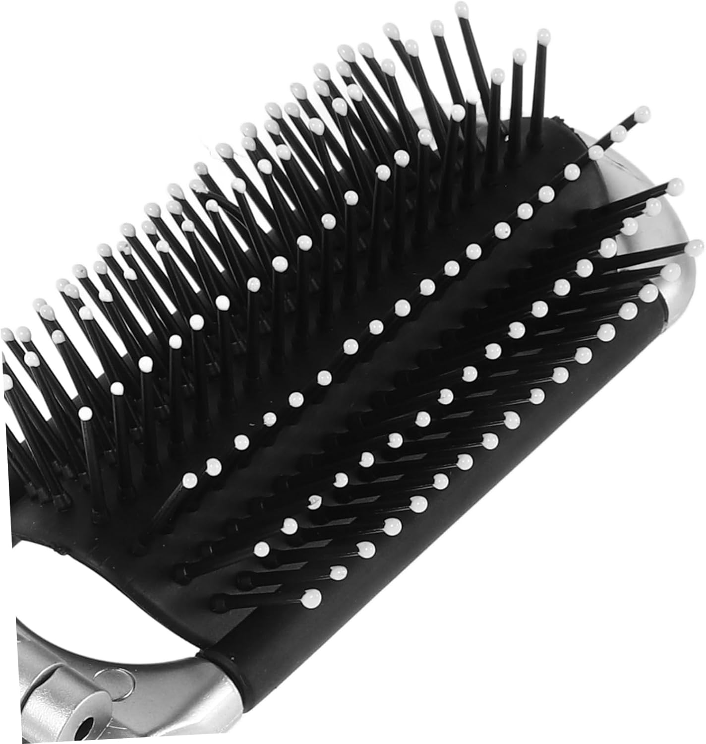 ERINGOGO Folding Hair Brush with Mirror Compact Brush for Handbag Durable Stylish Pocket Hair Brush for Quick Makeup Touchups Sleek Foldable Design image number 5