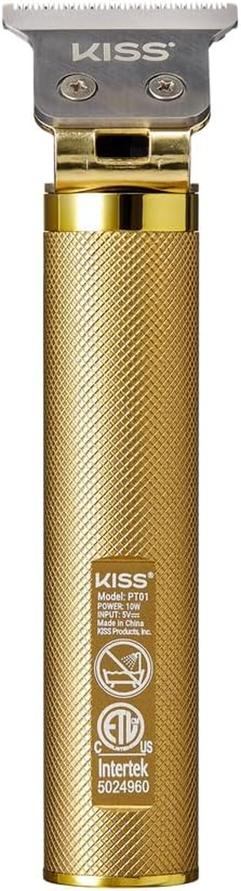 KISS Precision Blade Cordless Trimmer with Stainless Steel T-Blade, Powerful High-Torque, High-Speed Motor, 3 Blade Guard Attachments & Blade Cover, USB Cable & Long-Lasting Lithium Ion Battery image number 3