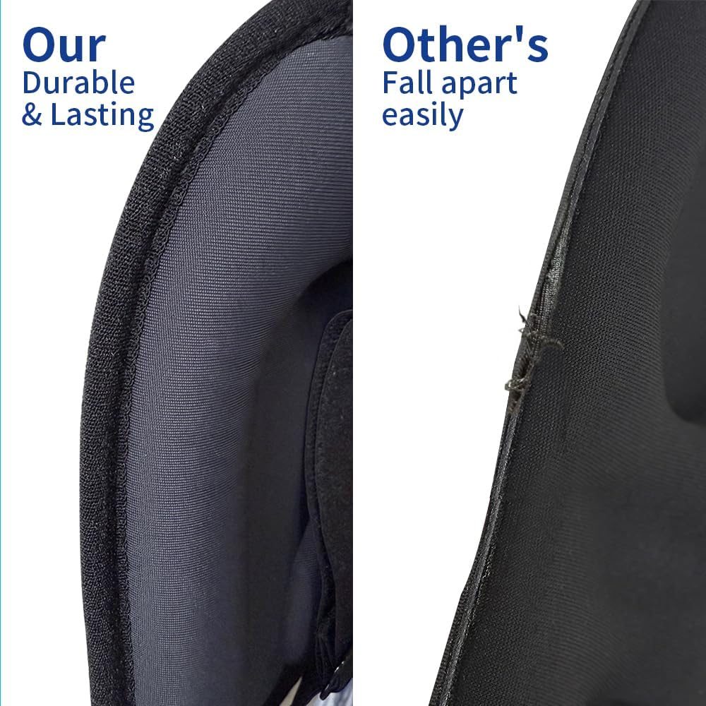 Sleep Eye Mask for Men and Women Zero Pressure Sleeping Eye Mask with Adjustable Strap Ultra Soft & Comfortable 3D Contoured Blackout Sleep Mask for Nap/Travel/Yoga/Sleeping/Shift Work/Meditation image number 3