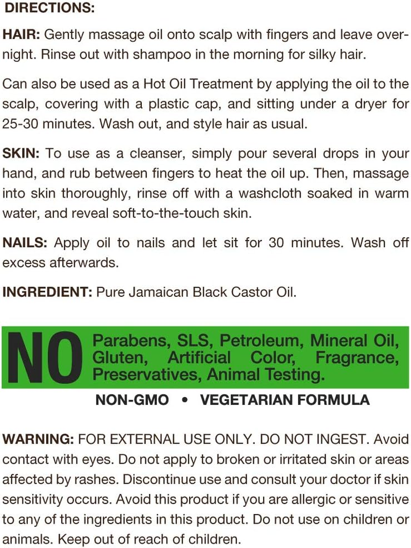 Island Jamaican Black Castor Oil Huge 470Ml Bottle image number 3