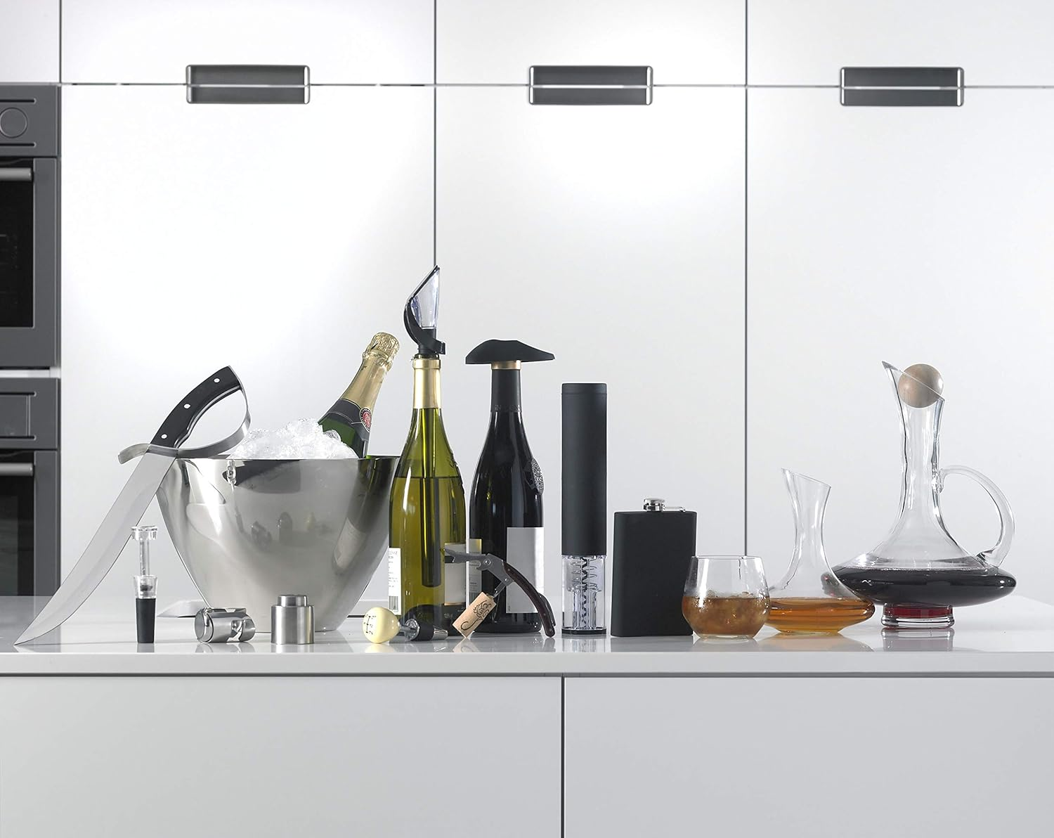 Cosy & Trendy Sabre for Champagne Bottle, Stainless Steel, Black, 43.5 X 15.8 X H0.3 Cm image number 2