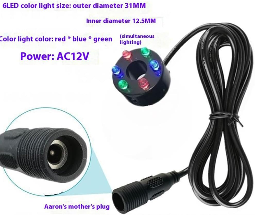 IOIUSKKU RGB LED Waterproof Connector Pond Light Underwater Fish Rack Light Underwater Pond Garden Stunning LED Tank, Yellow ，12LED image number 1