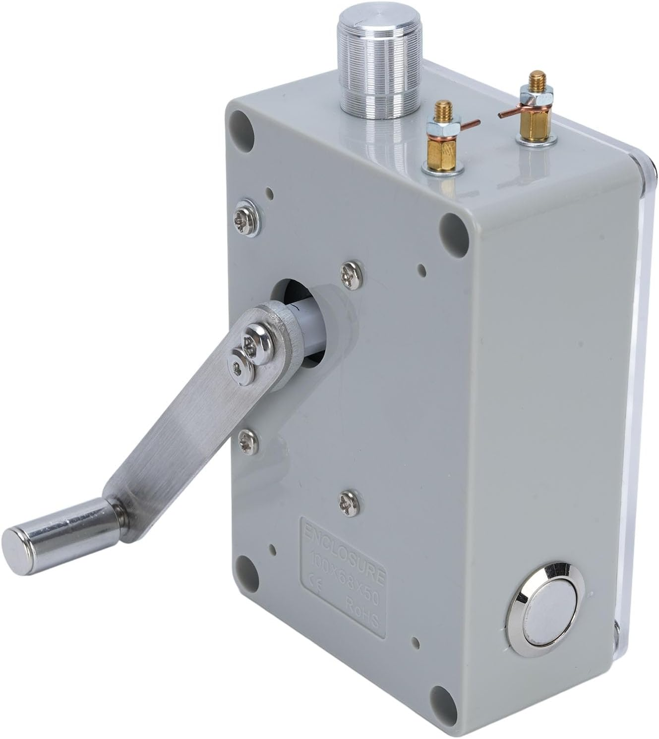 Lighting/Ignition Hand Crank Generator, Hand Crank Charge Generator USB Charger with COB Light, Super Capacitor Storage Emergency Survival Dynamotor image number 1