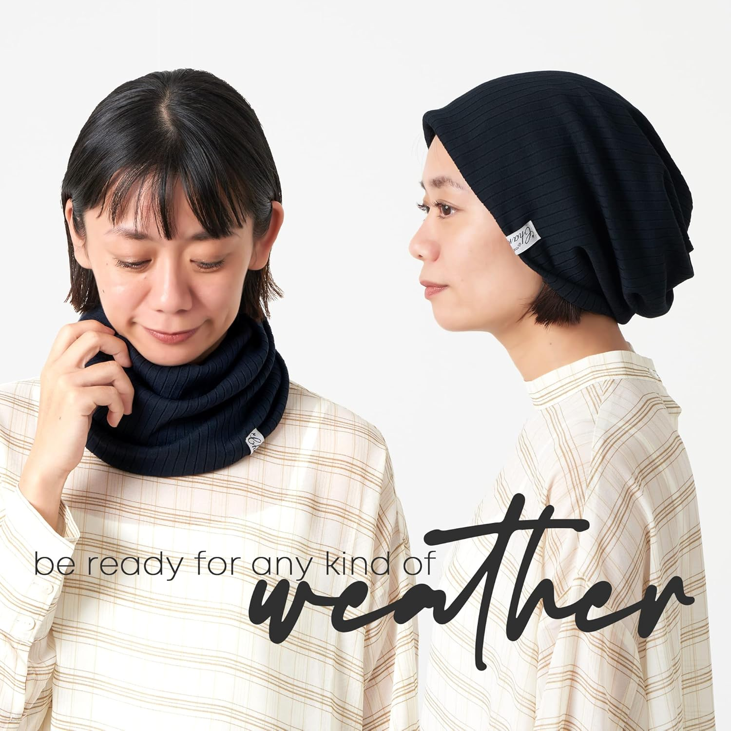 CHARM Mens Summer Beanie Headband - Slouchy Hat Womens Cap Neck Gaiter Head Band - Terracotta image number 3