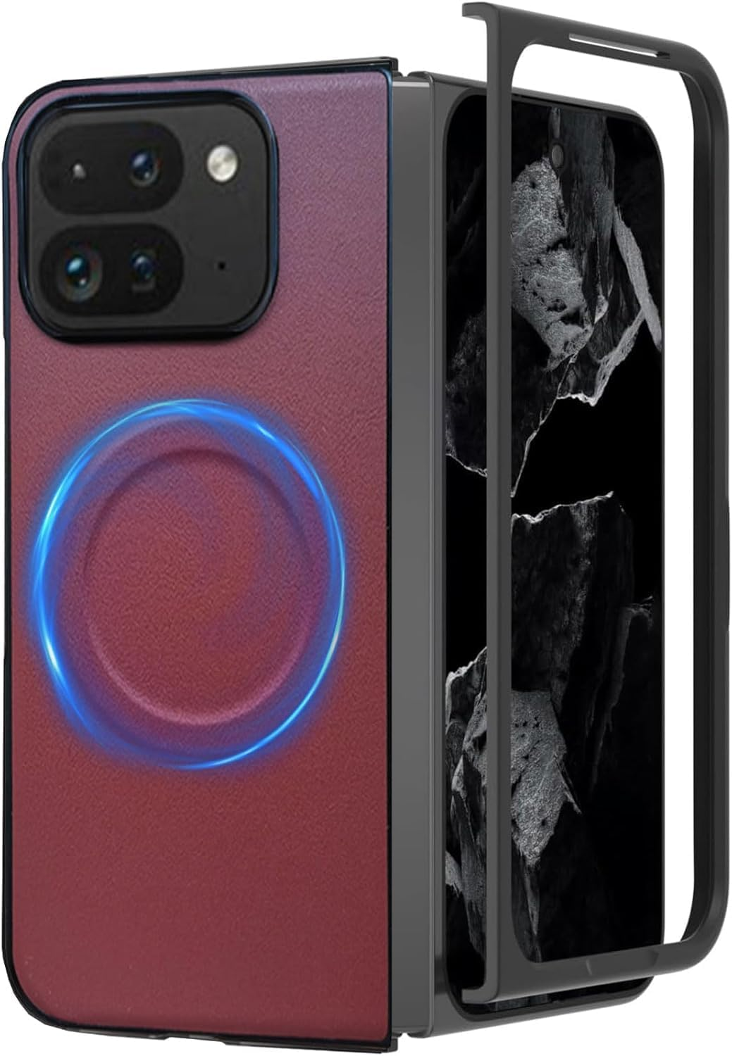 RUNGOS Magnetic for Google Pixel 9 Pro Fold Case Magsafe [Slim Fit] [Stable Magnetic] [Wireless Charging] Sturdy Shockproof Cover for Pixel 9 Pro Fold Case 2024, Lightweight Bumper Phone Cover