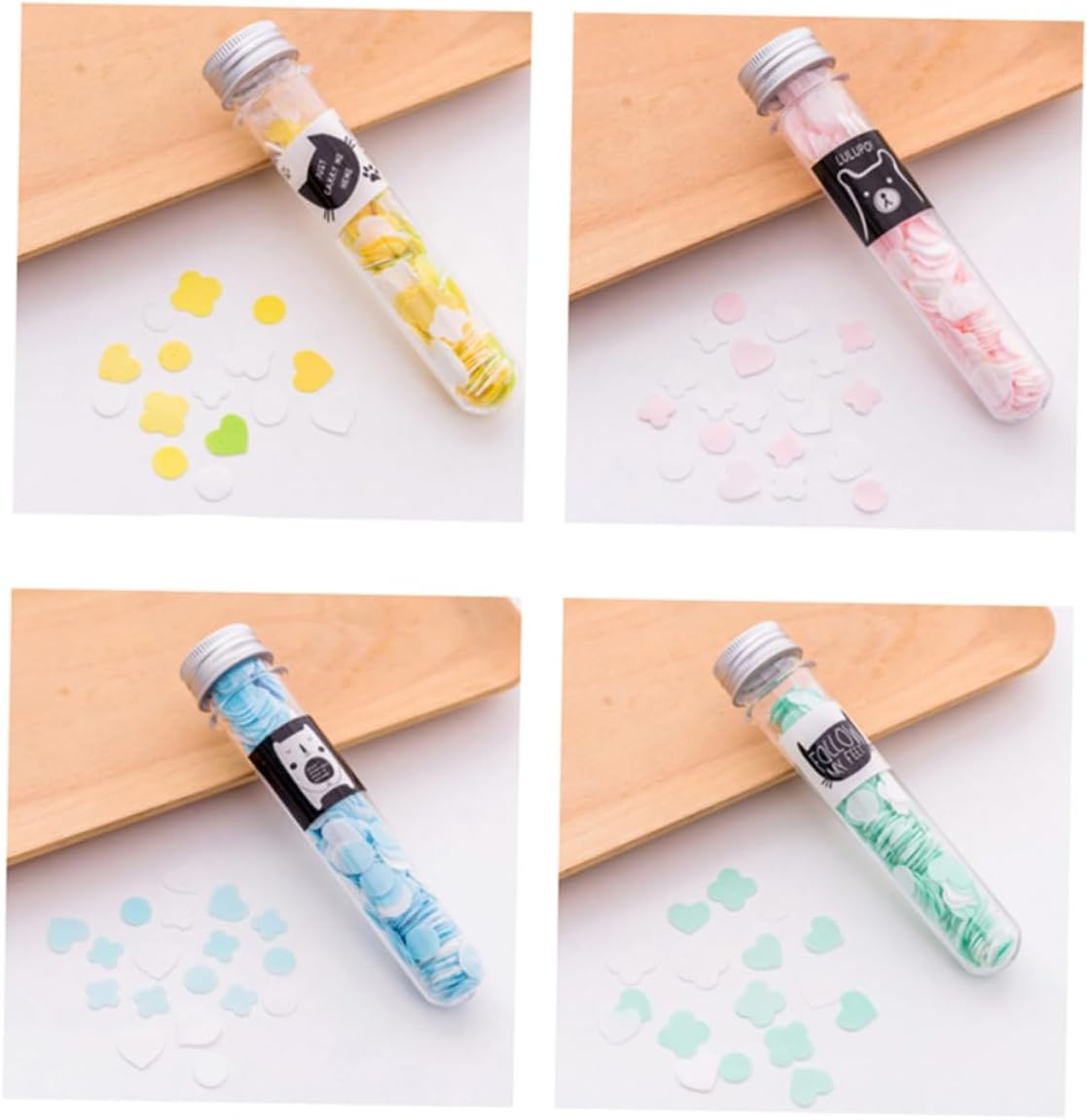 TOBBOMEY 12Pcs Portable Soap Sheets Hand Bath Mini Slice Sheets Disposable Soap Flakes for Travel Safe Random Pattern image number 2