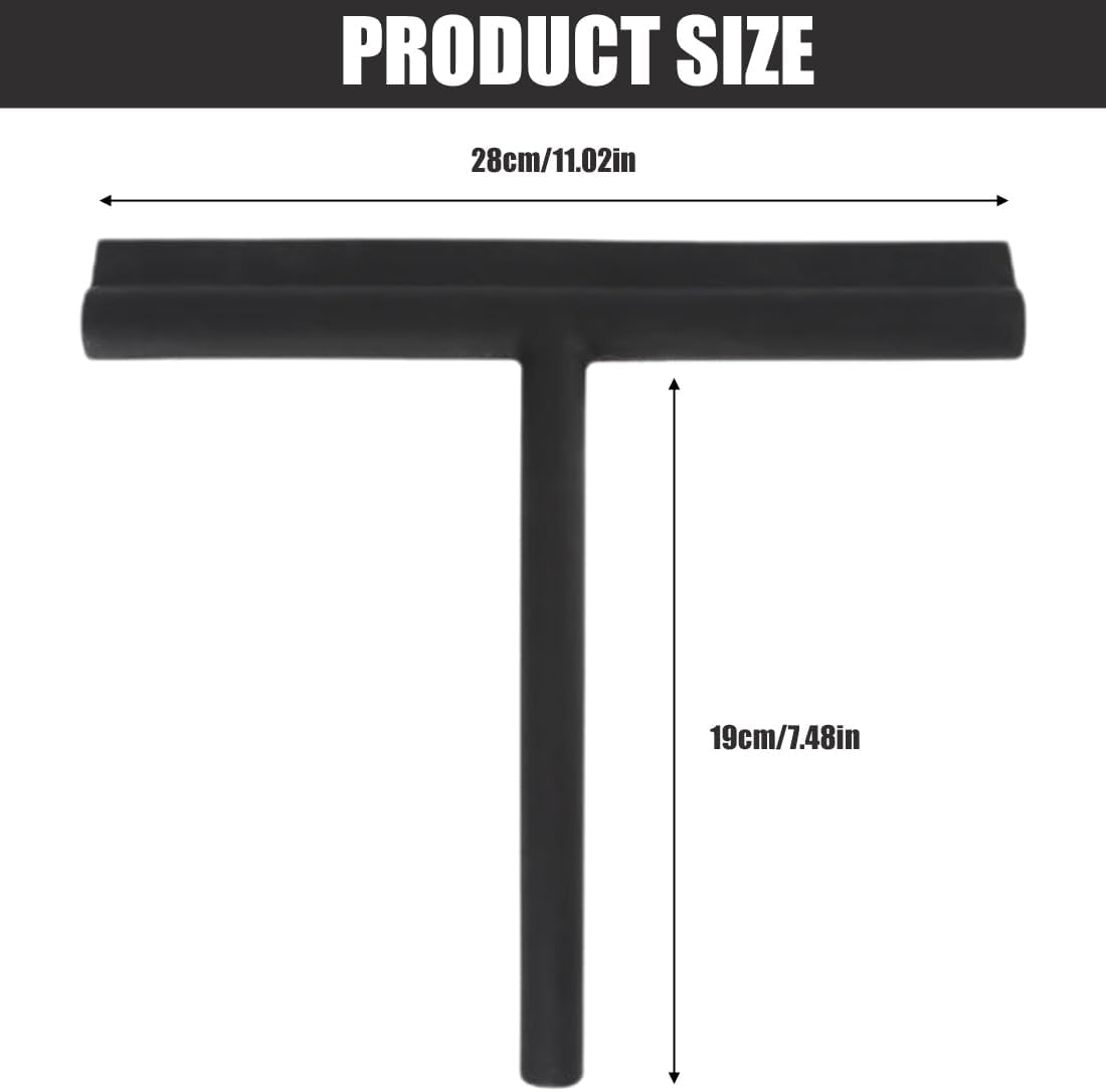 Weddhuis Shower Squeegee Silicone Window Squeegee Bathroom Wiper with Stainless Steel Core for Shower, Bathroom, Mirror, Glass Cleaning, Tiles image number 5