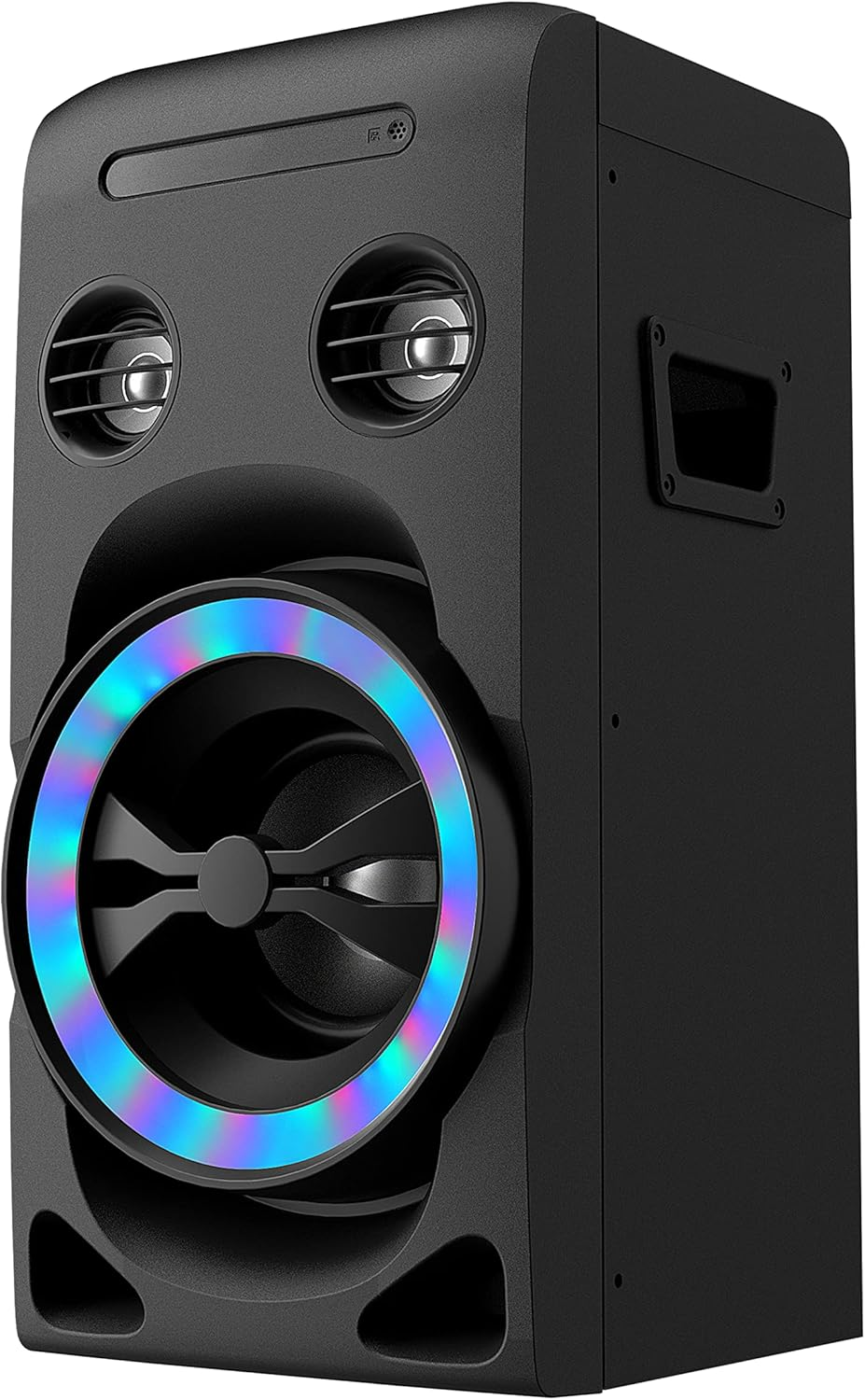 100W Home Stereo System with CD Player, FM Radio, Bluetooth, AUX In/Usb In, Karaoke Function, Earphone Jack, LED Lights, Remote Control Included image number 6