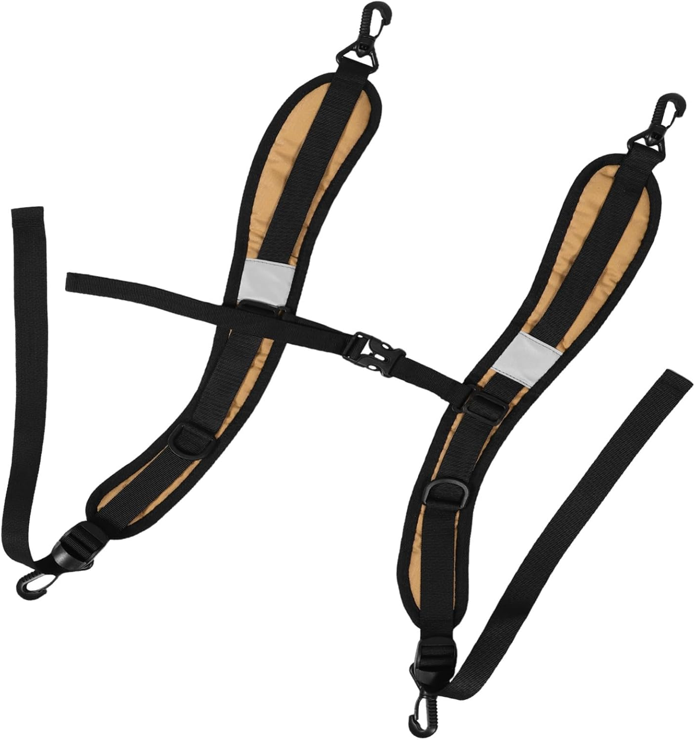 CAXUSD Adjustable Padded Backpack Strap with Shock Absorption Thick Oxford Cloth Shoulder Belt Replacement for Dry Bags Messenger Sling Bags Comfortable Cushion for Travel and Commuting image number 5