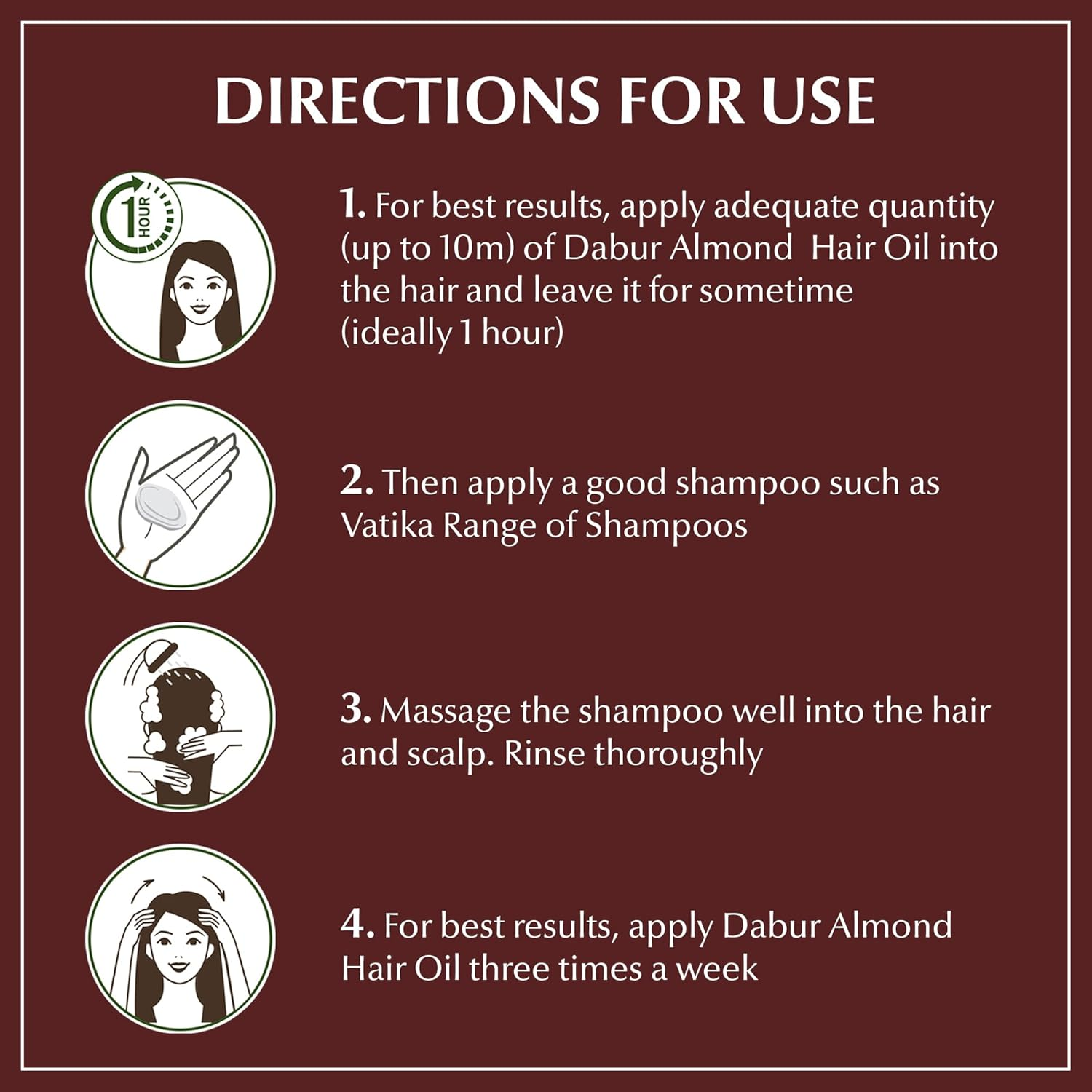 Dabur Almond Hair Oil, 200Ml image number 3