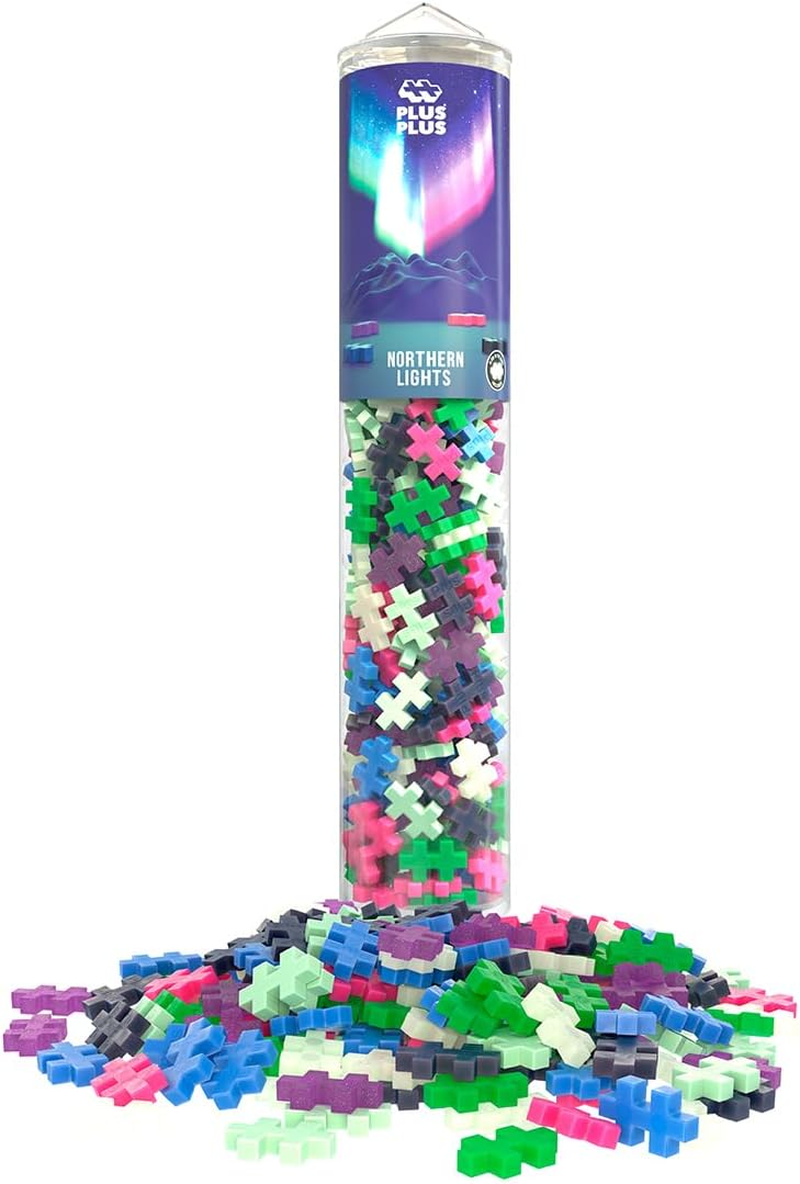 Plus-Plus 4332 Ingenious Construction Toy, Colour Mix Northern Lights, Creative Building Blocks Tube, Building Block Set for Children from 5 Years, 240 Pieces image number 1