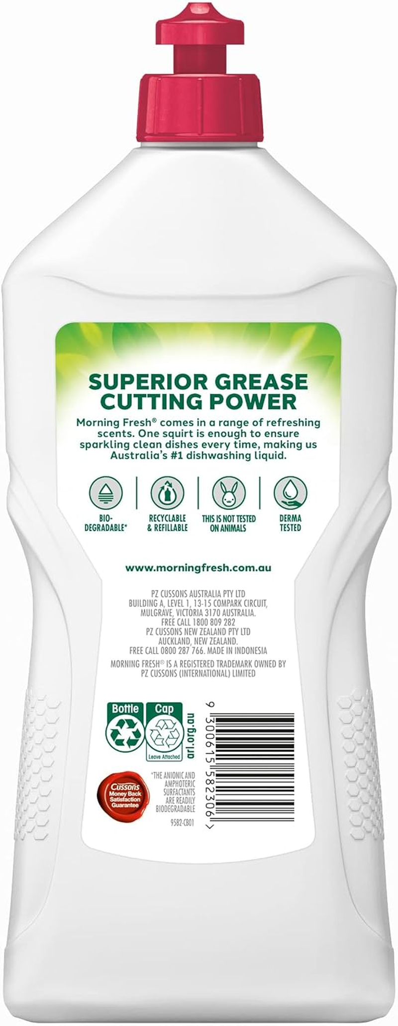 Morning Fresh Raspberry & Apple Dishwashing Liquid, 900 Milliliters image number 3