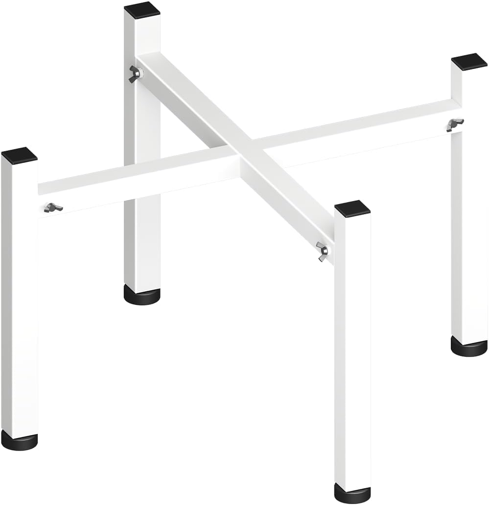 Garbuildman 15-27 Inch Universal Firepit Stand for Solo Stove Bonfire Ranger Yukon and Other Outdoor Fire Pits, Metal Accessory for outside Fireplace, Black