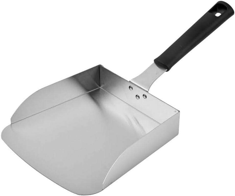 AIMALL 15.2 Inch Stainless Steel Flat Bottom Food Shovel with Comfortable Handle, Versatile Spatula for French Fries, Popcorn, Flour, Nuts, and Rice Scooping image number 2