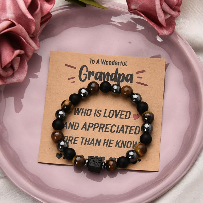 Dad Bracelet from Daughter Son Daddy Fathers Day Appreciation Gifts for Dads Birthday Gift Bracelets Wedding Gifts for Dads - Dad Bracelet From Daughter image number 7