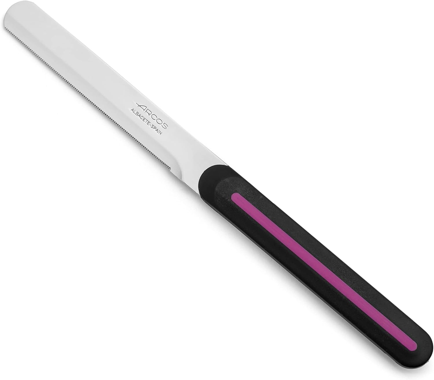 Arcos Paring Knife Set of 3 Pieces 4 Inch Stainless Steel. Colorful Kitchen Knives for Peeling Fruits and Vegetables. Ergonomic Polypropylene Handle. Serie B-Line. Color Orange, Red and Green.