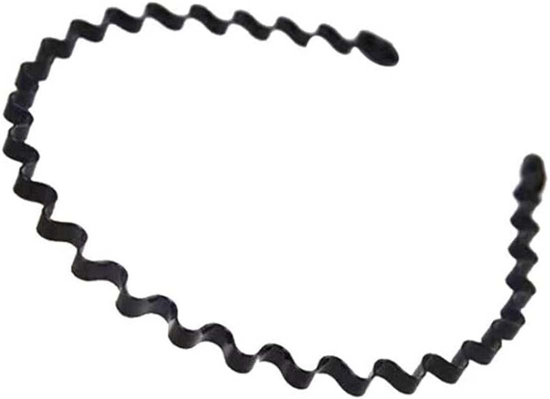 AIMALL 1PCS Sports Metal Wave Hoop Headband, Flexible & Durable Unisex Hair Band, Ideal for Men, Women, and Girls, Perfect for Sports & Daily Wear image number 2