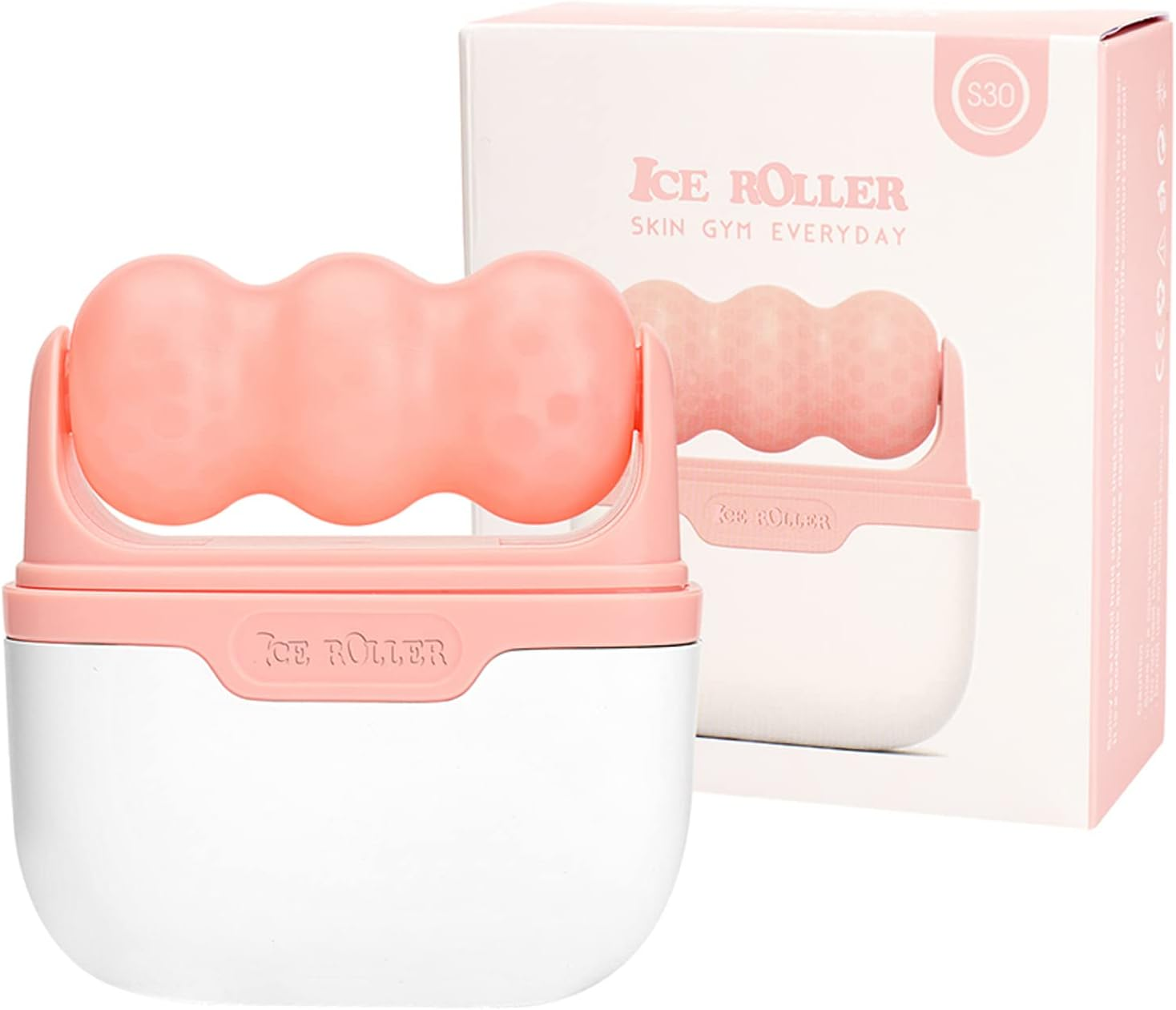 Ice Roller for Face & Eye, 2 in 1 Puffiness, Migraine, Pain Relief and Minor Injury - Diougens Lee Facial Ice Roller,Cold Therapy Massage Roller,Skin Care Products