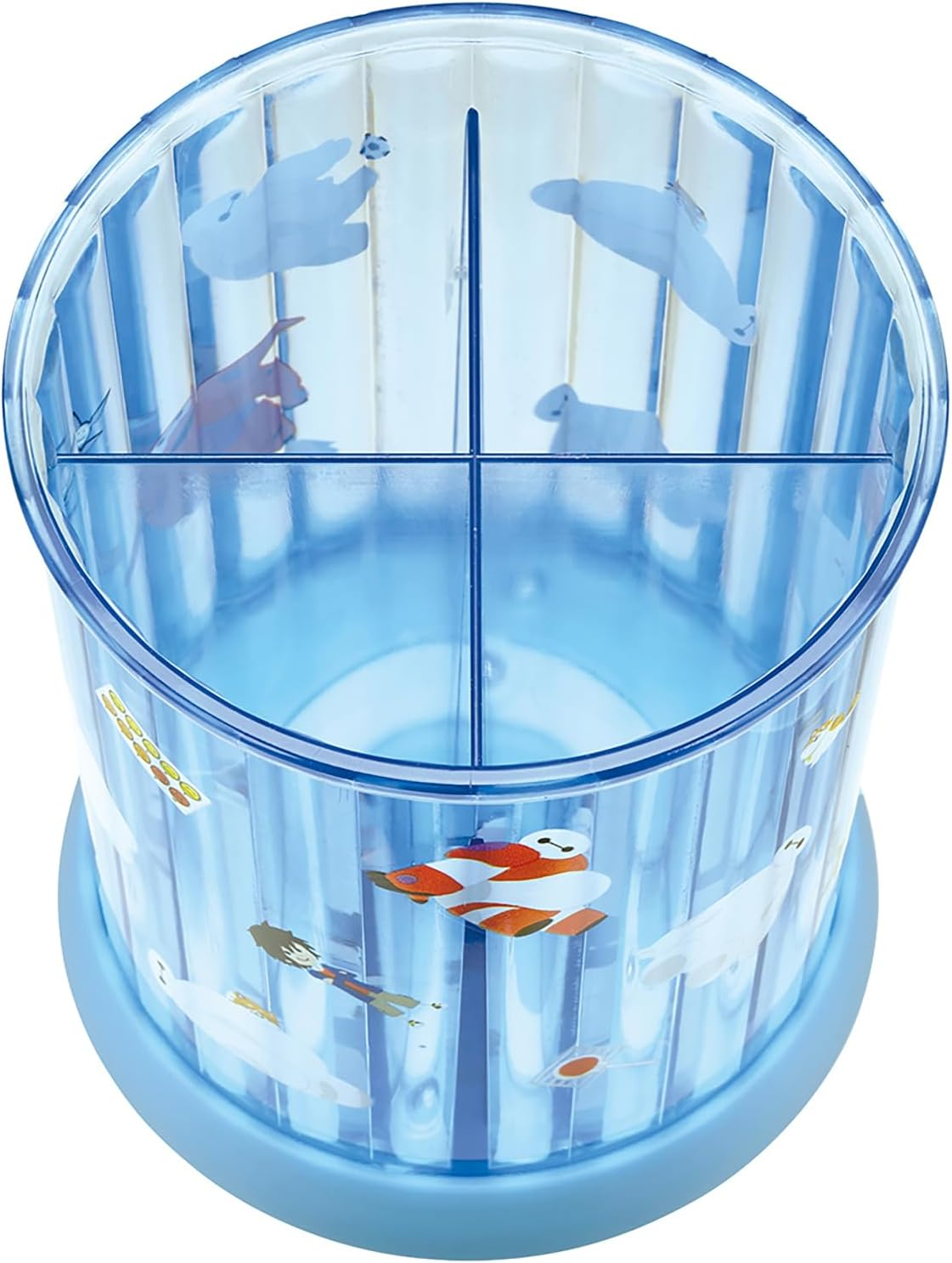 Skater SRS1-A Rotating Accessory Stand, Diameter 3.9 Inches (10 Cm), 4 Divided Compartments, Disney Bay Max