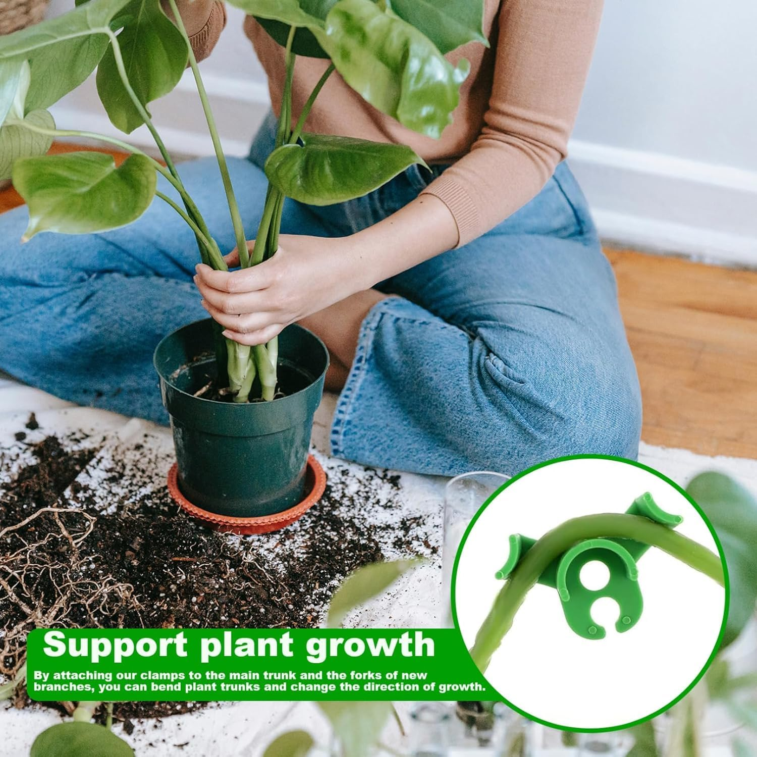 Plant Benders Plant Training Bending Clip Plant Trainer for Low Load,50Pcs Plant Bender Low Pressure Training Plant Bender Low-Stress Training Clip,Plant Bender Plant Training Clip Plant Training Clip image number 1