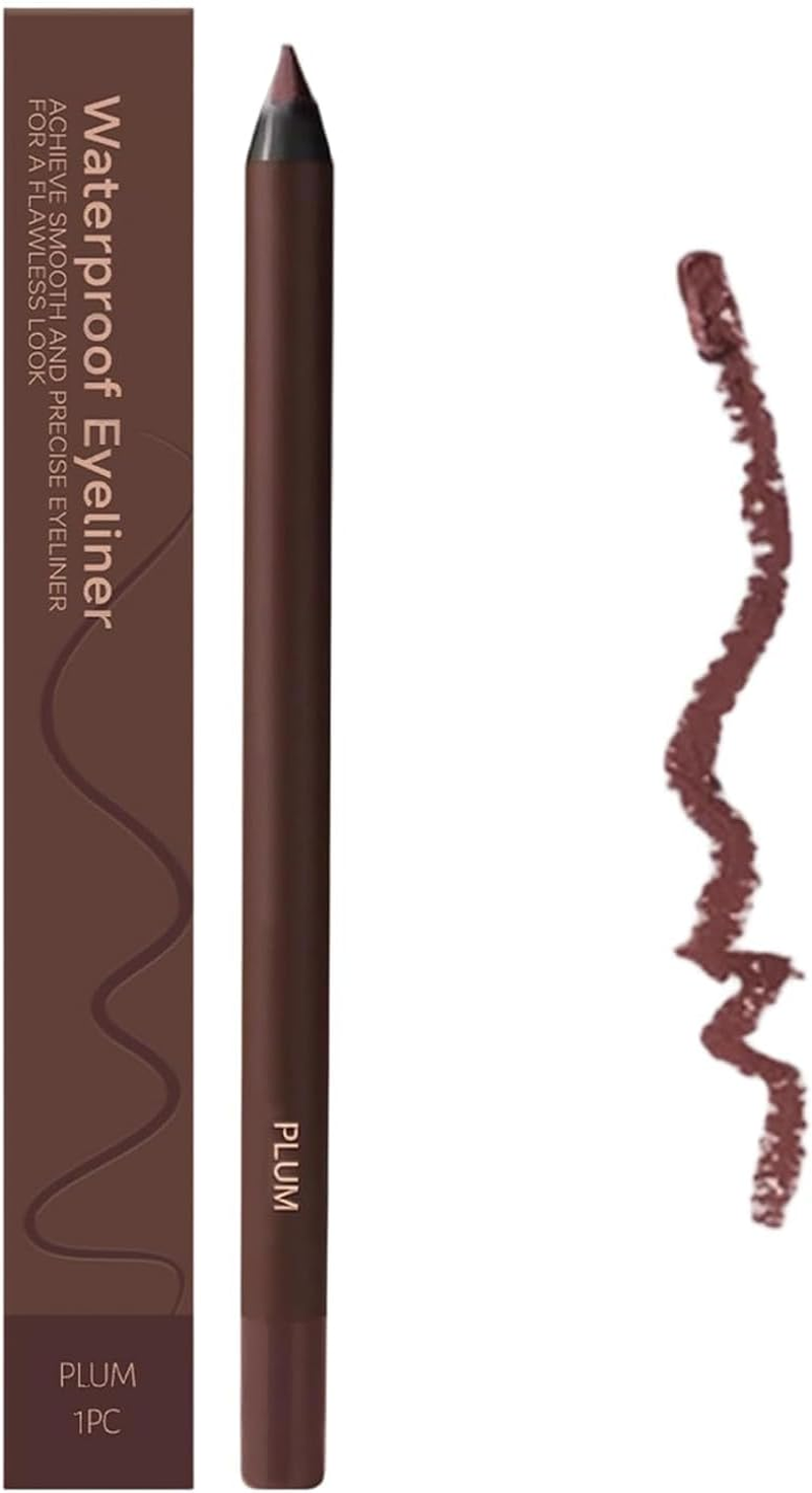 24 HR Waterproof Eyeliner Pencil Duo &ndash; 2-In-1 Sharpenable Eye Liner & Eyebrow Pencil, Smudge-Proof, Long-Lasting, Fading, Smooth Application for Easy Coloring .Waterproof & Sweatproof (Plum) image number 4
