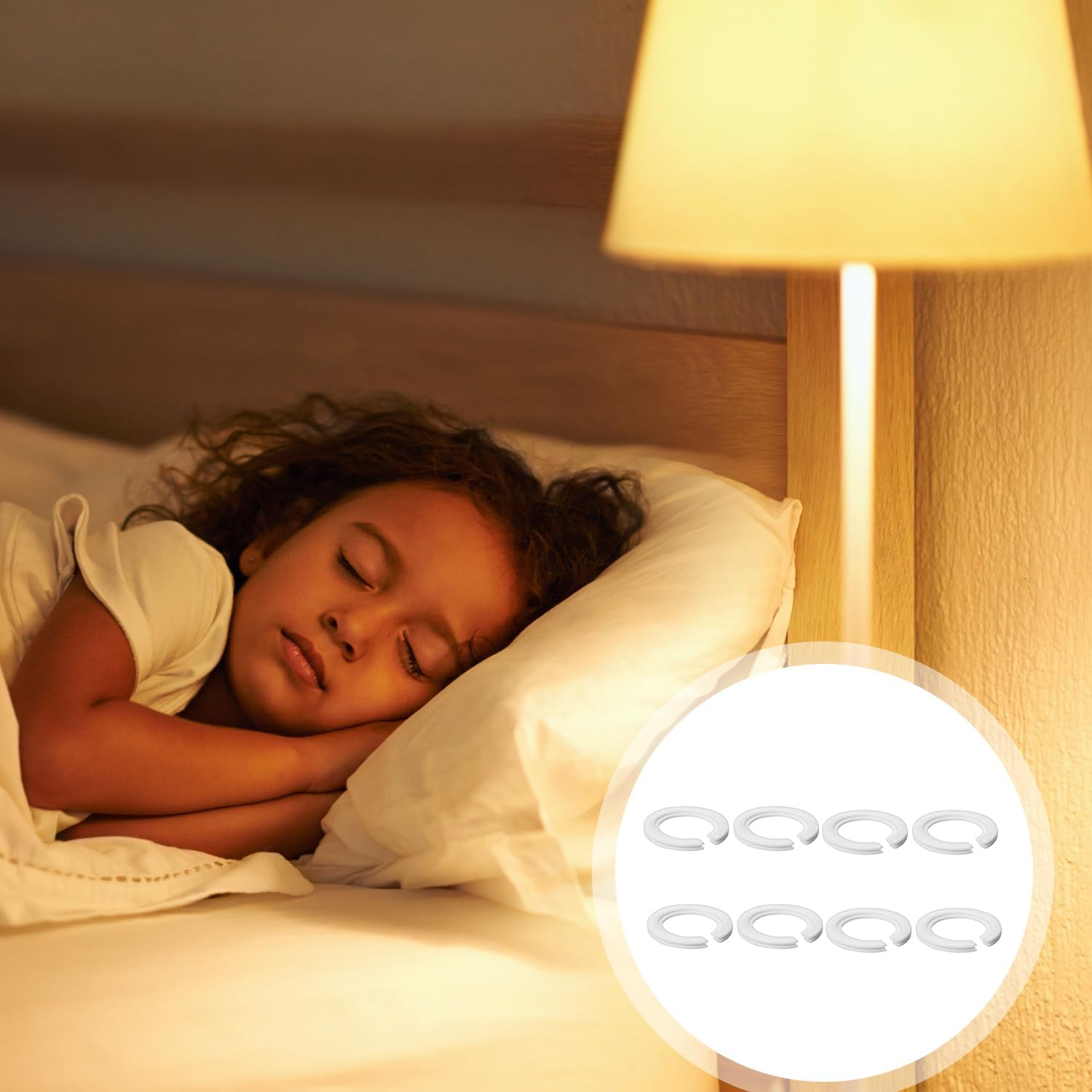 DOETYD 8 Pack E27 to E14 Lampshade Reducing Ring, White Plastic Reducing Ring, Lampshade Reducing Ring, Converter Washer, Convertible Lamp Holder from 42Mm to 29Mm image number 4