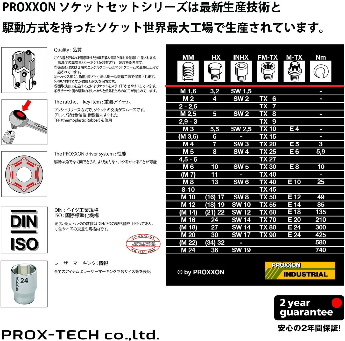 PROXXON No.83526 3/8" Socket, 0.8 Inches (21 Mm)