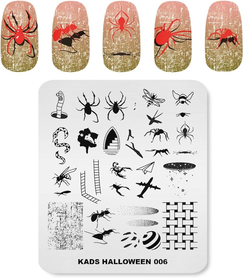 Alexnailart Professional Nail Stamping Plate Christmas Theme Templates Manicure Stencil Nail Art Print Tool (CH015) image number 4