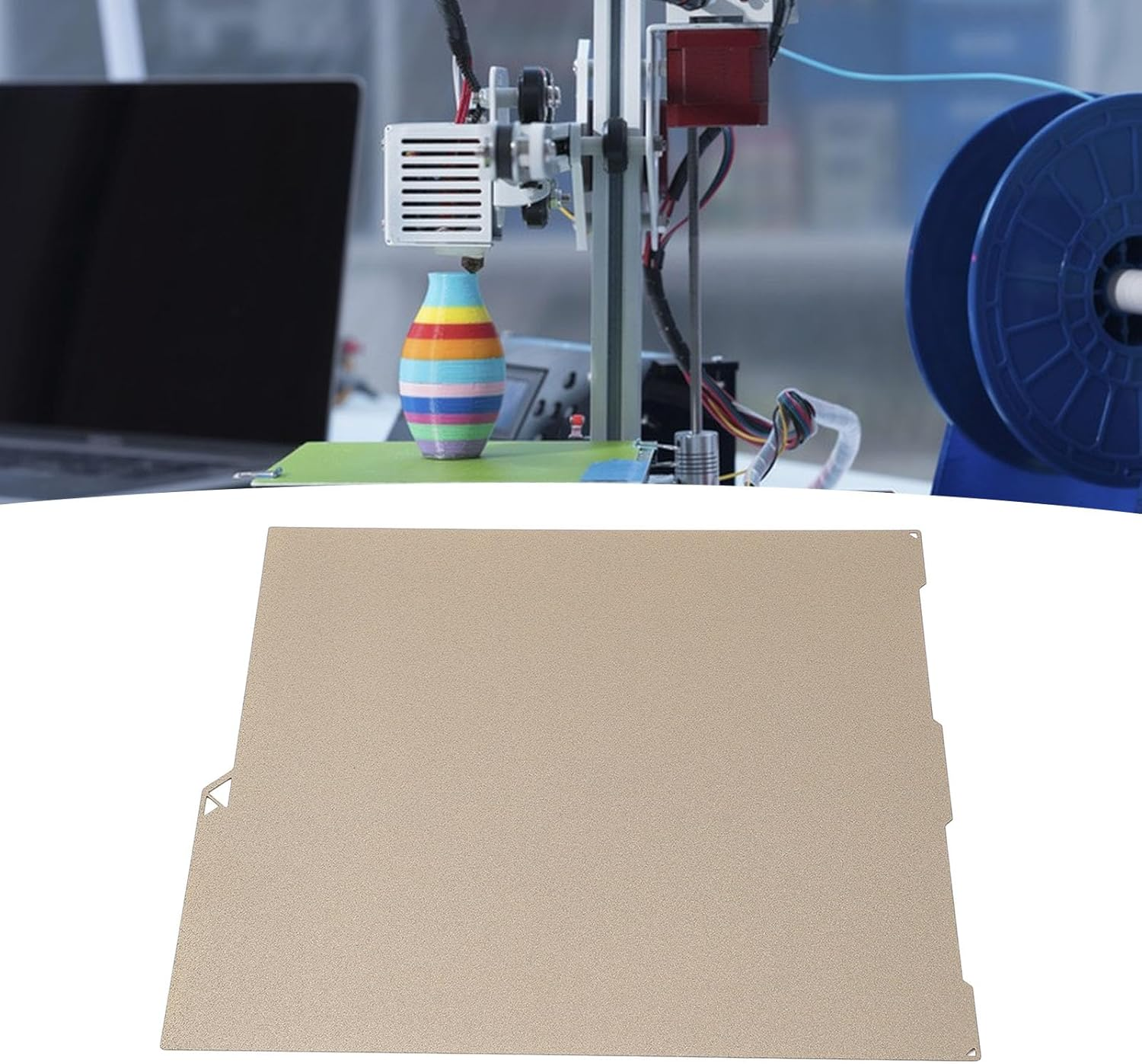 256X268Mm 3 Combo Build Plate, PEI Bed Double Sided Flexible Platform for Kobra 3 Combo, 3D Printer Print Platform image number 2