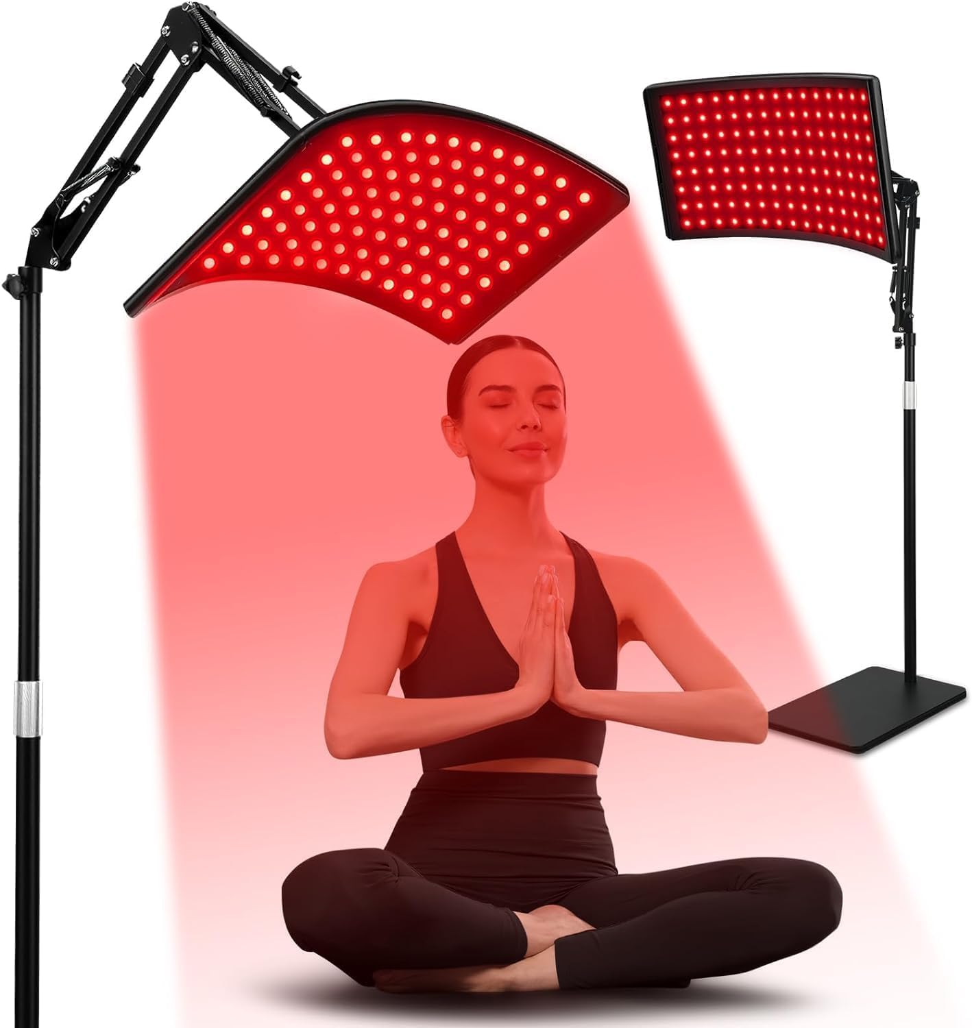 Red Light Therapy for Face and Body, Red Infrared Light Therapy Lamp with Stand Led 660Nm Red Light-Therapy& 850Nm Infrared Light Device for Body image number 4