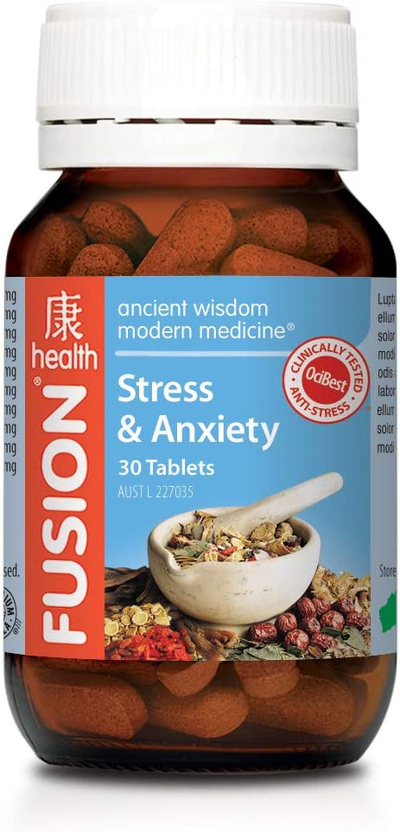 Fusion Health Stress & Anxiety- 30 Tablets