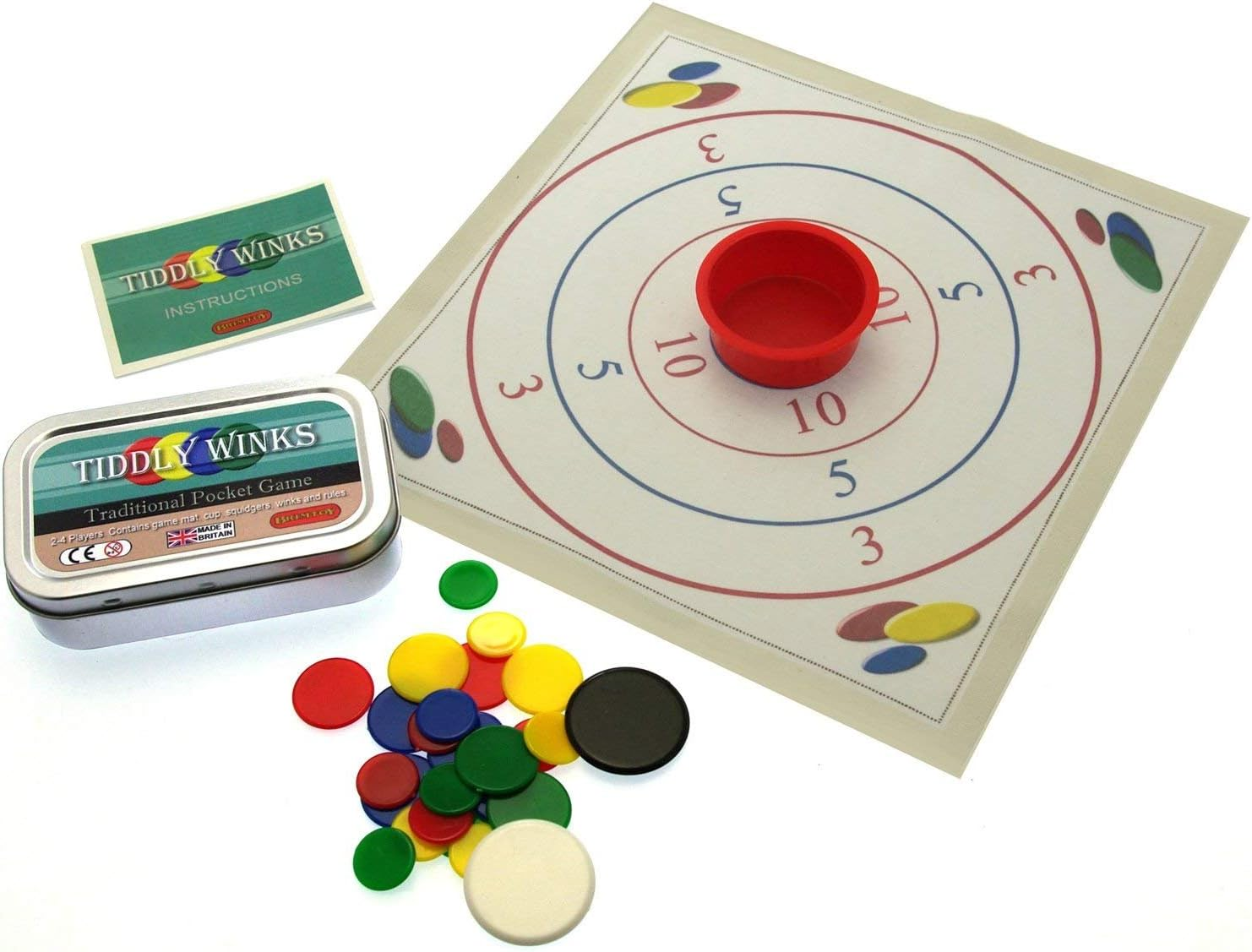 Brimtoy Tiddlywinks - Traditional Travel/Pocket Game image number 1