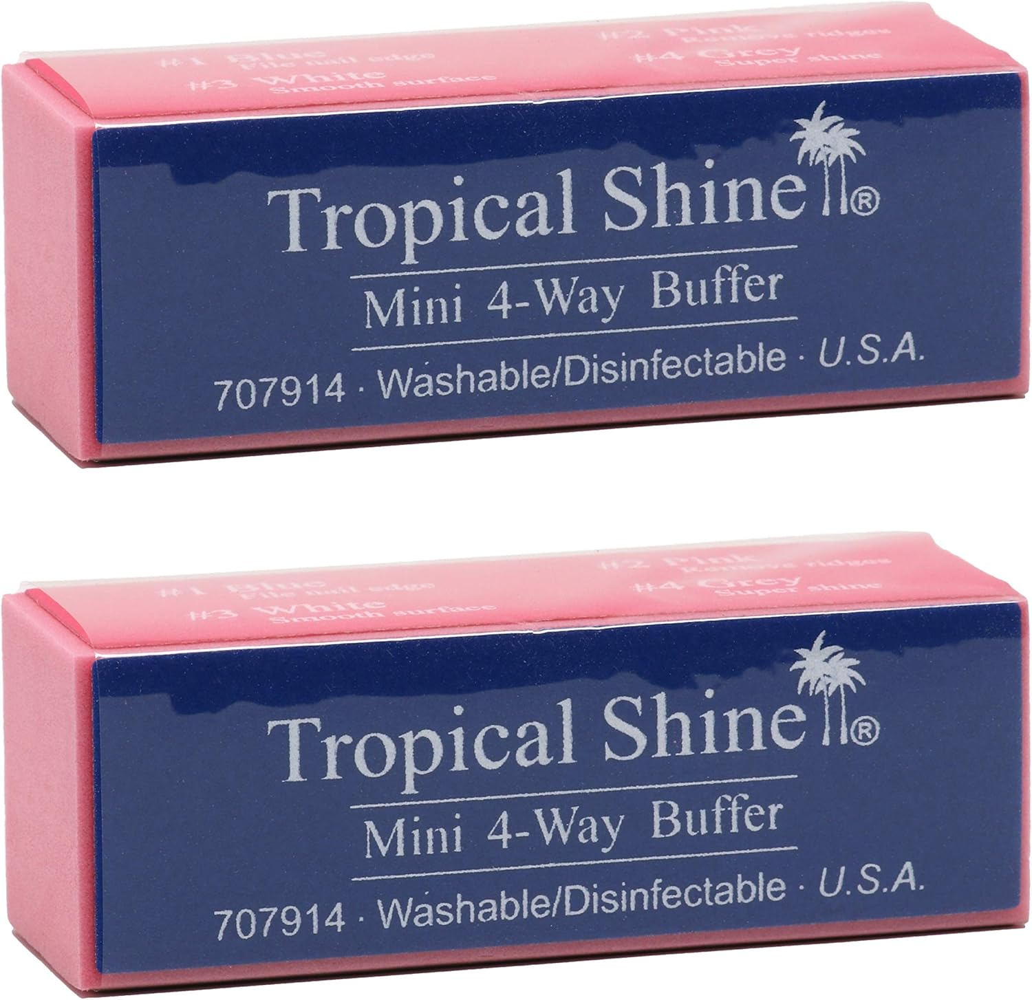Tropical Shine Mini 4-Way Nail Buffer Block 2 Piece image number 3