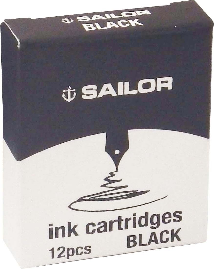 Sailor Fountain Pen, Fountain Pen, Dye Cartridge Ink, Black, 13-0404-120