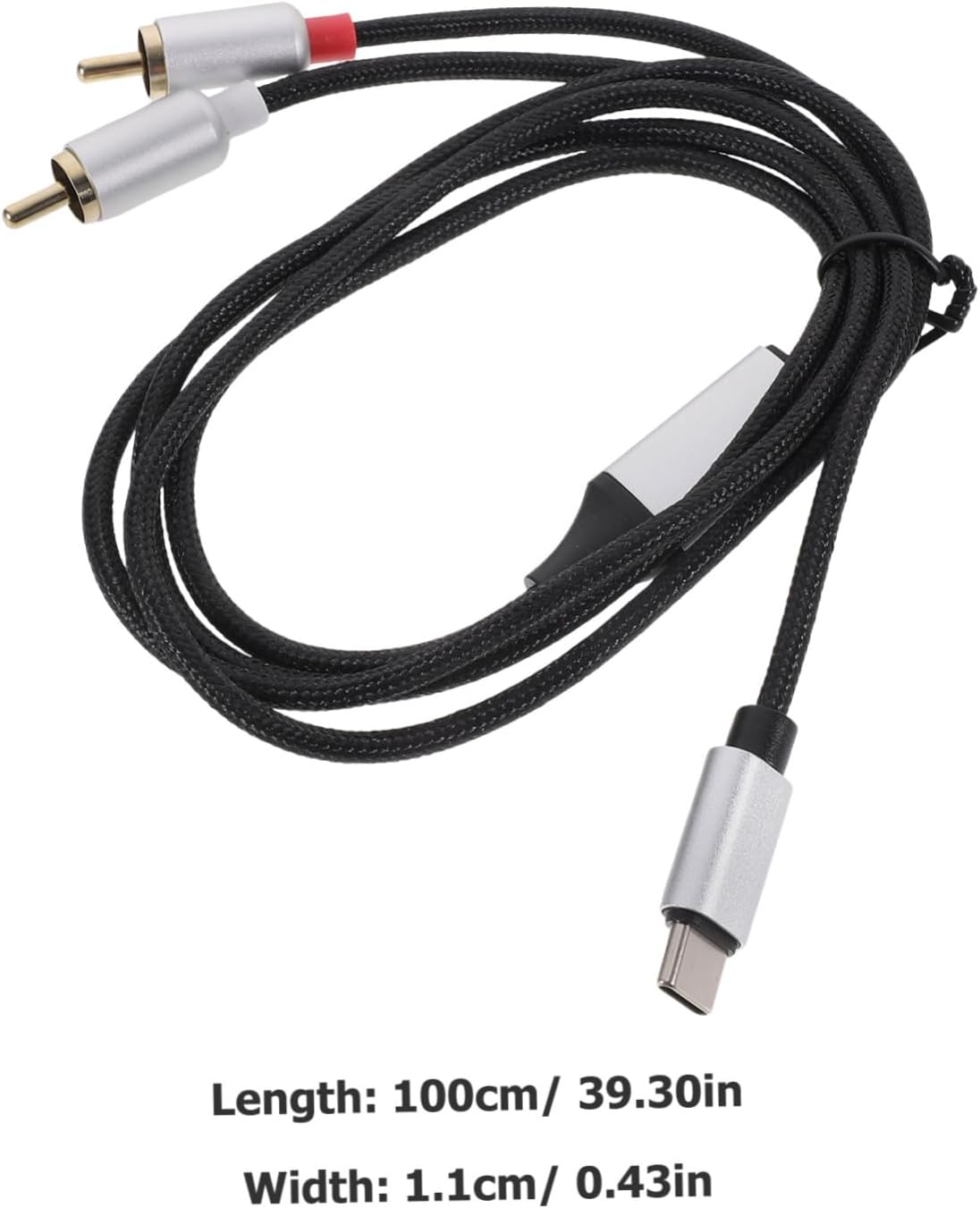 GLSTOY 1M Stereo Audio Cable Type-C to RCA Audio Equipment Adapter Power Amplifier Sound Cable for Home Theater image number 3