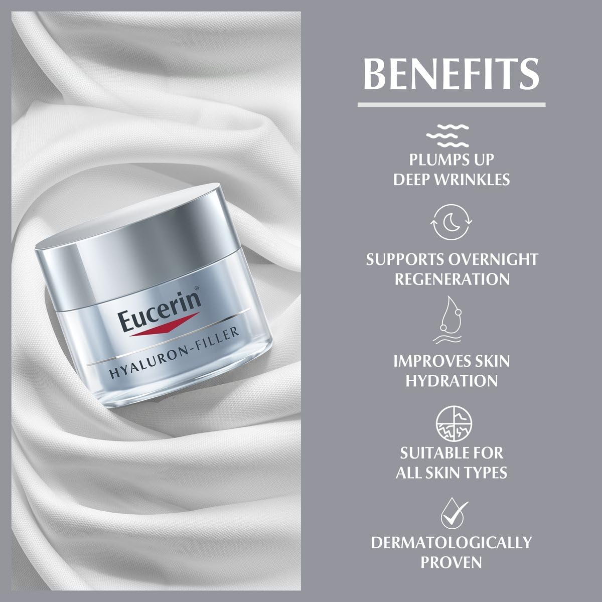 Eucerin Hyaluron-Filler 3X Effect Night Cream 50Ml