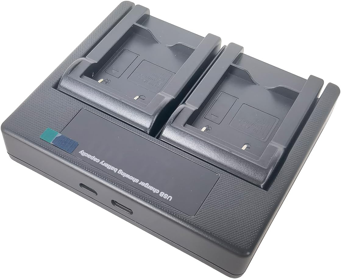 USB Dual Battery Charger for Fujifilm NP-45 NP-45A NP-45B NP-45S LI-40B LI-42B Finepix XP10 XP15 XP20 XP30 XP60 XP70 XP80 XP120 XP140 Z80 Z90 Z100Fd Z200Fd Camera